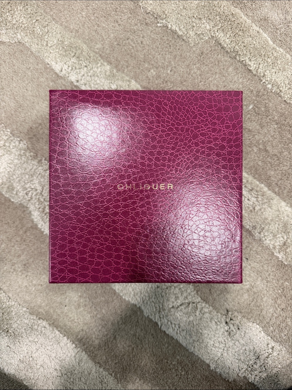 Women's Jewelry Box in Deep Magenta- OHLIGIER